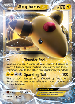 Ampharos-EX #27 Ancient Origins