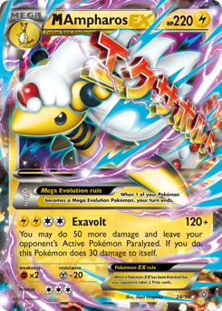 M Ampharos-EX #28 Ancient Origins