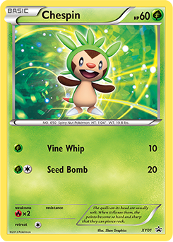 Chespin #XY01 XY Black Star Promos