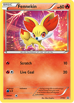 Fennekin #XY02 XY Black Star Promos