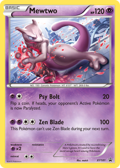 Mewtwo #XY101 XY Black Star Promos