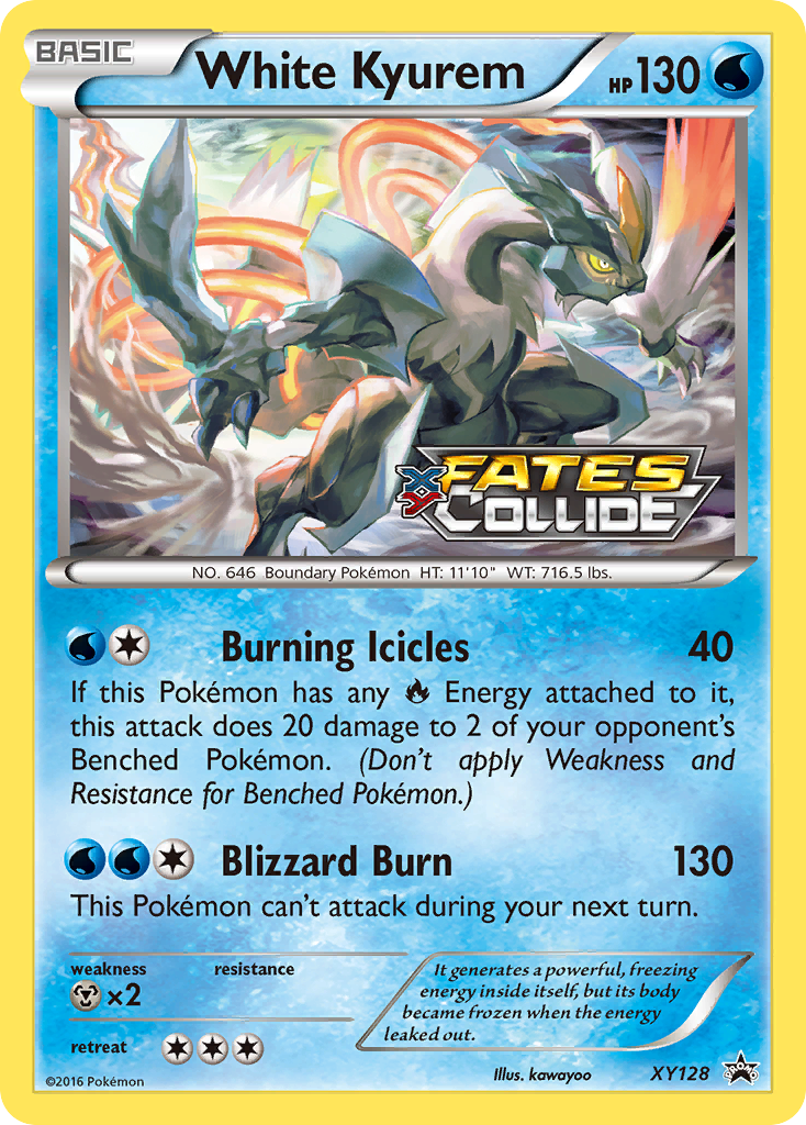 White Kyurem #XY128 XY Black Star Promos