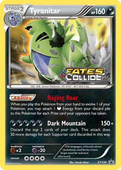 Tyranitar #XY130 XY Black Star Promos