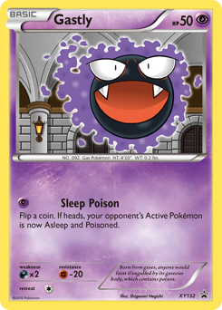 Gastly #XY132 XY Black Star Promos