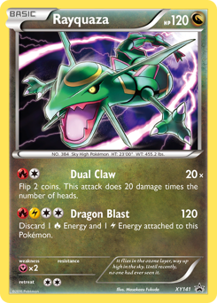 Rayquaza #XY141 XY Black Star Promos
