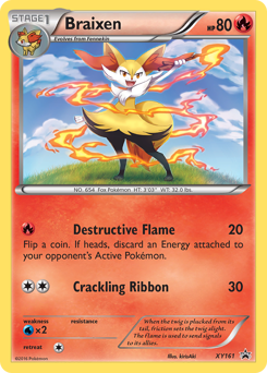 Braixen #XY161 XY Black Star Promos
