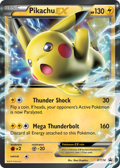 Pikachu-EX #XY174 XY Black Star Promos
