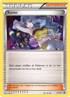 Karen #XY177 XY Black Star Promos