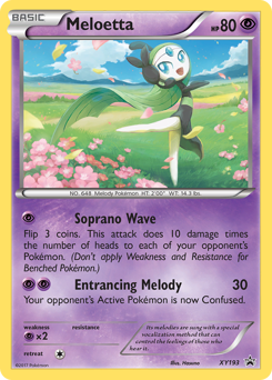 Meloetta #XY193 XY Black Star Promos