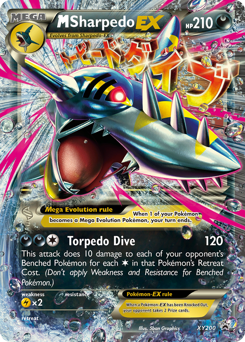 M Sharpedo-EX #XY200 XY Black Star Promos