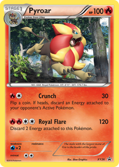 Pyroar #XY26 XY Black Star Promos