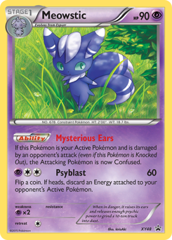 Meowstic #XY48 XY Black Star Promos