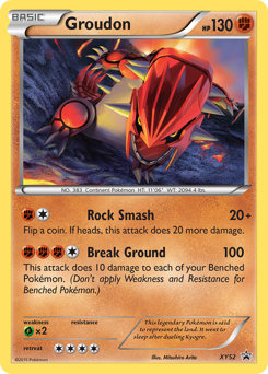 Groudon #XY52 XY Black Star Promos
