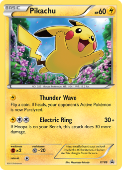 Pikachu #XY89 XY Black Star Promos