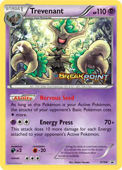 Trevenant #XY94 XY Black Star Promos