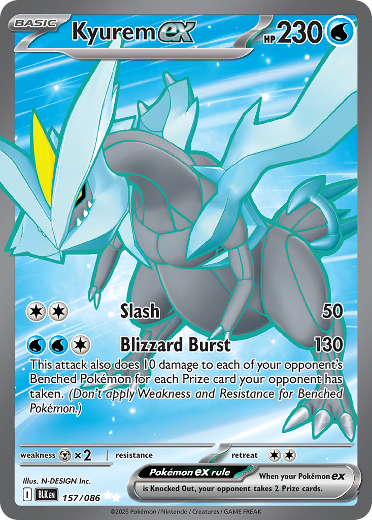Kyurem ex #157 Black Bolt