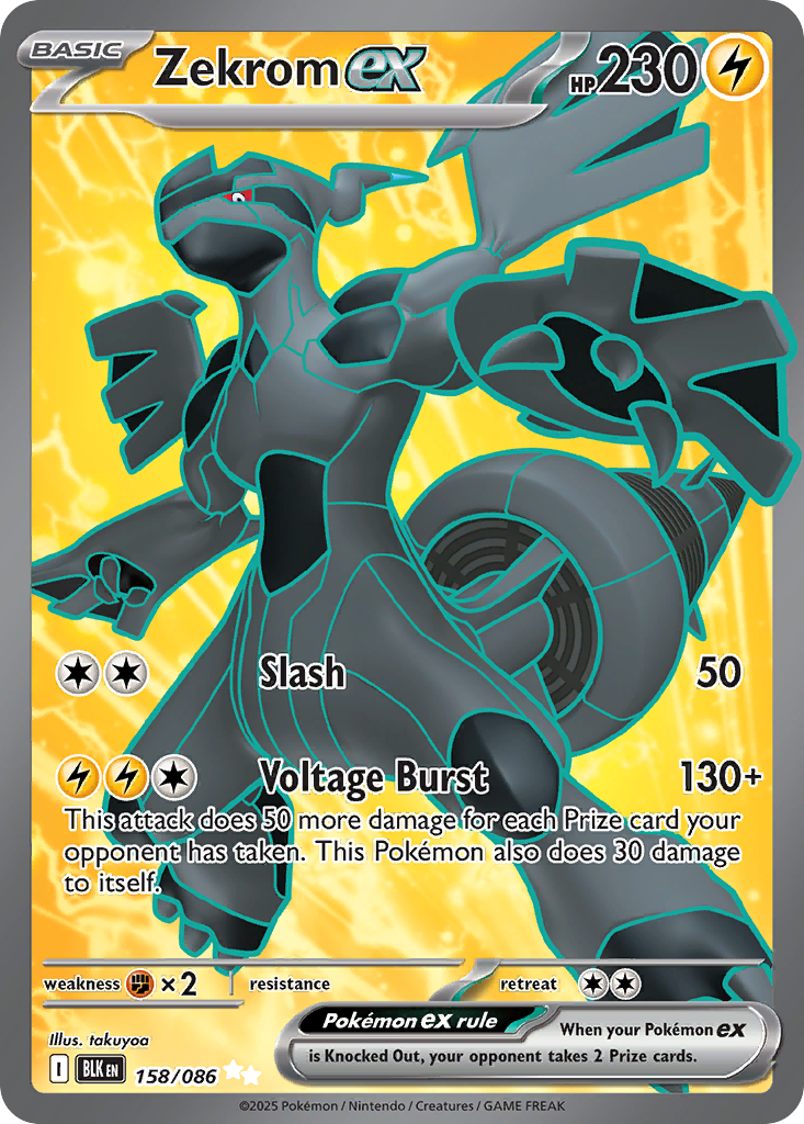 Zekrom ex #158 Black Bolt