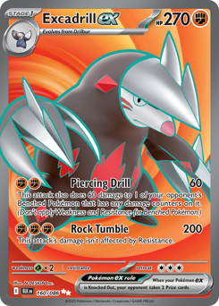 Excadrill ex #160 Black Bolt