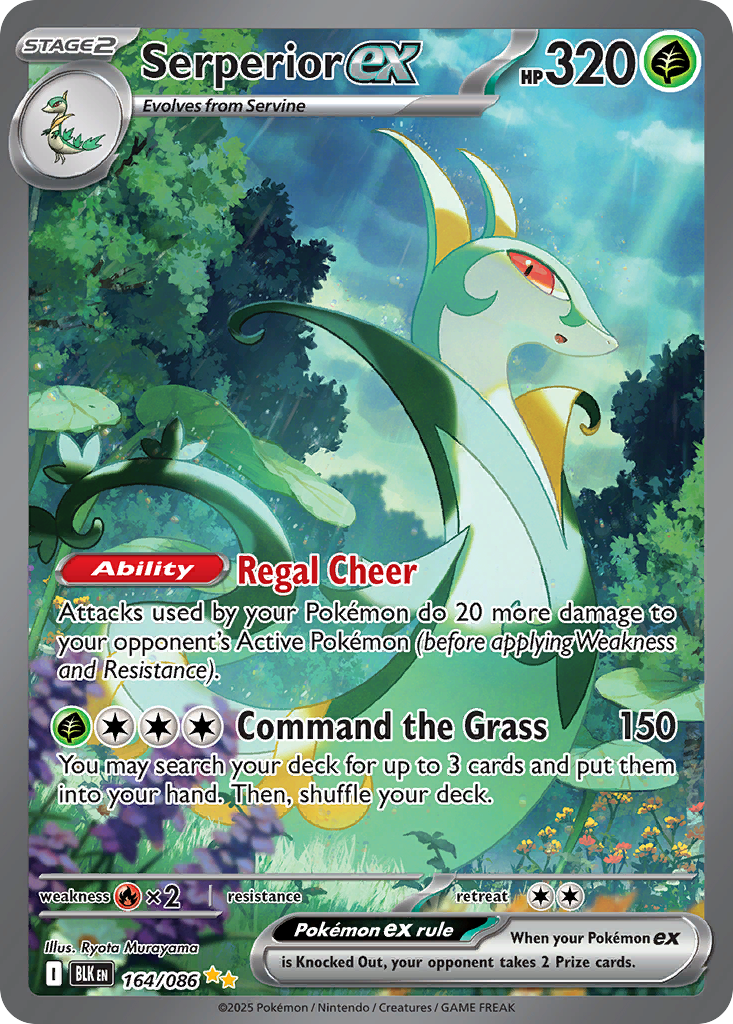 Serperior ex #164 Black Bolt
