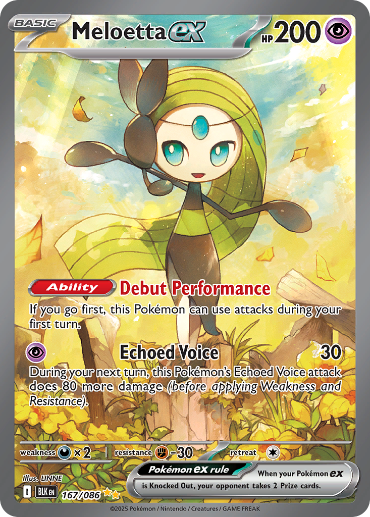 Meloetta ex #167 Black Bolt