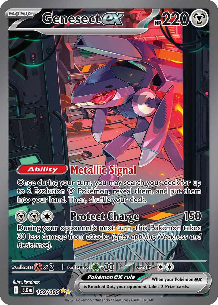 Genesect ex #169 Black Bolt