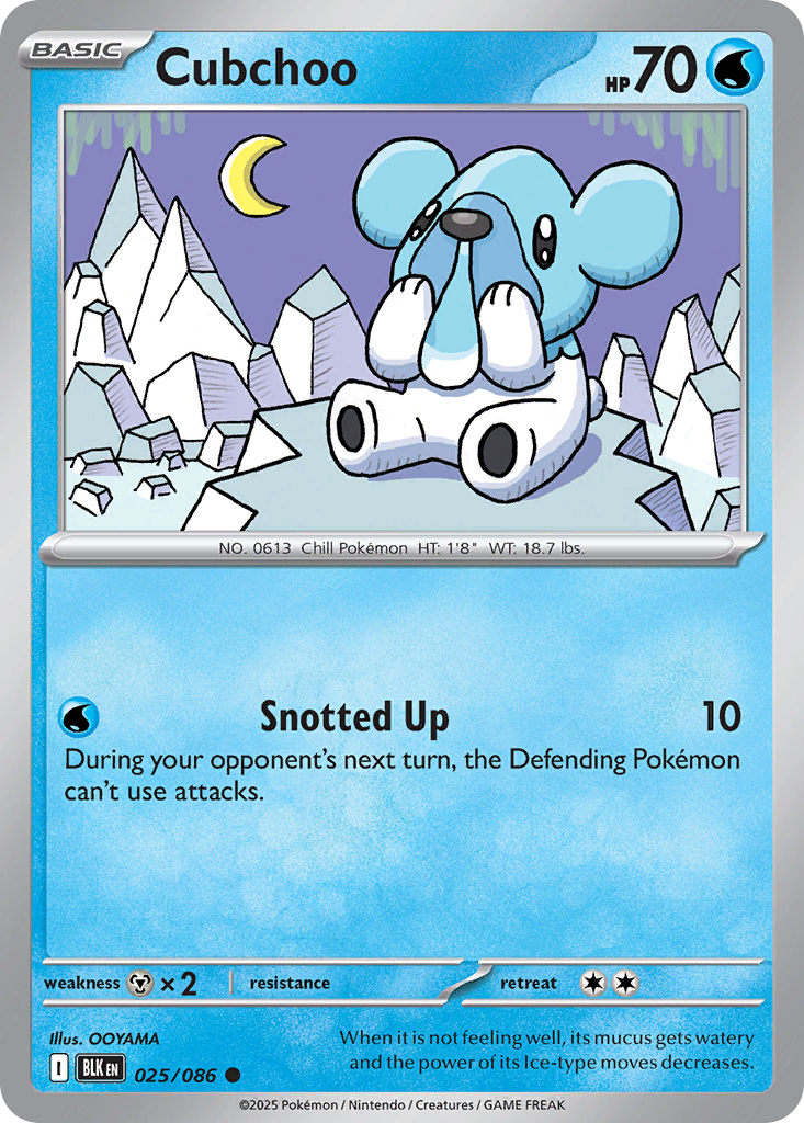 Cubchoo #25 Black Bolt