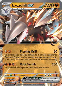 Excadrill ex #46 Black Bolt