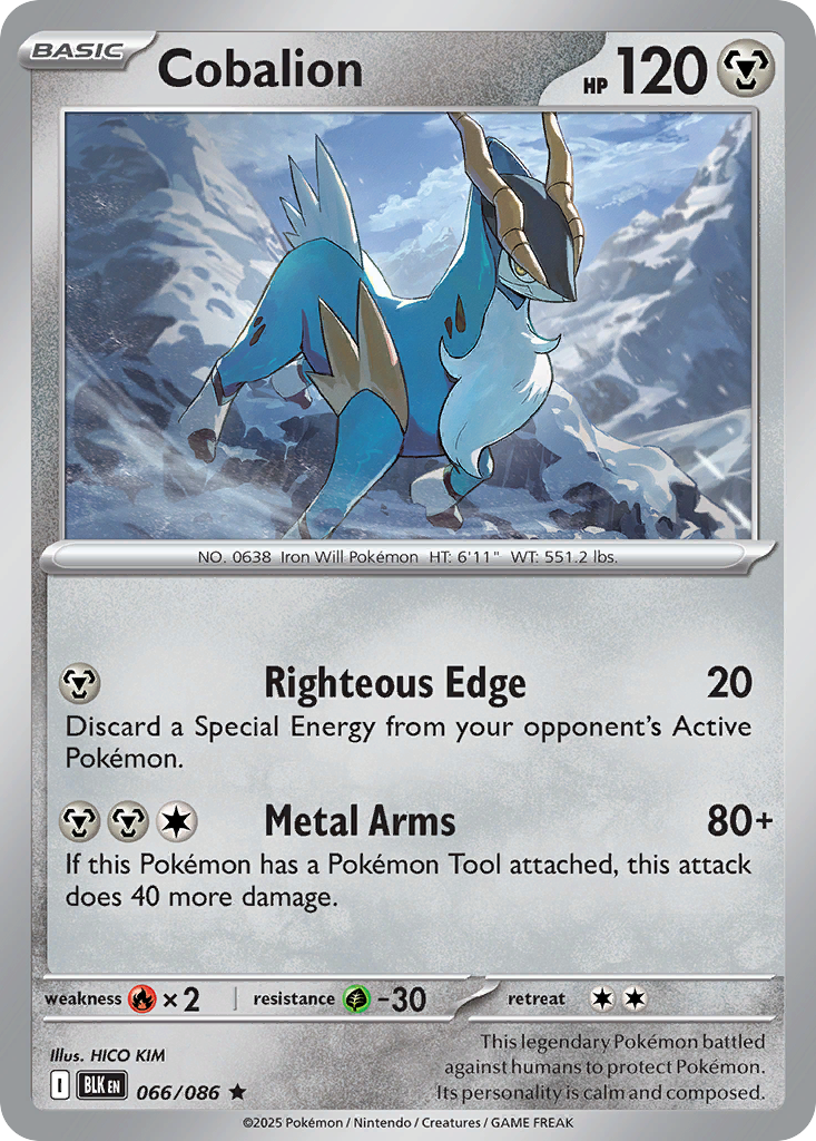 Cobalion #66 Black Bolt