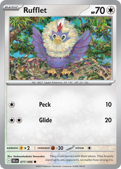 Rufflet #77 Black Bolt