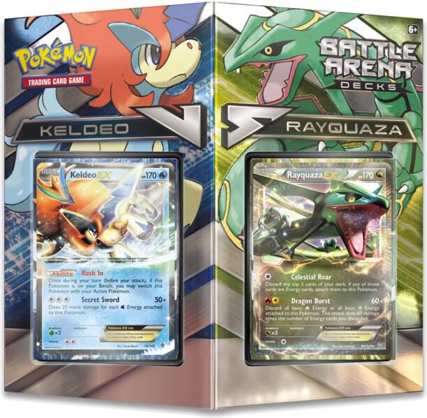 Battle Arena Decks: Keldeo EX vs Rayquaza EX sealed Pokémon TCG product