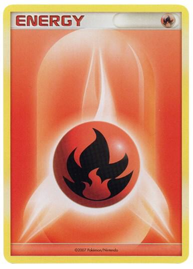 Fire Energy (2007 Unnumbered D/P Style Non-Holo) sealed Pokémon TCG product