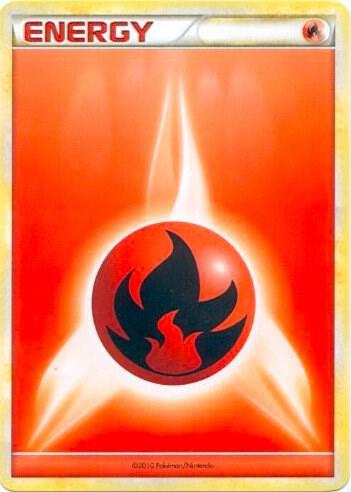 Fire Energy (2010 Unnumbered HGSS Style Non-Holo) sealed Pokémon TCG product