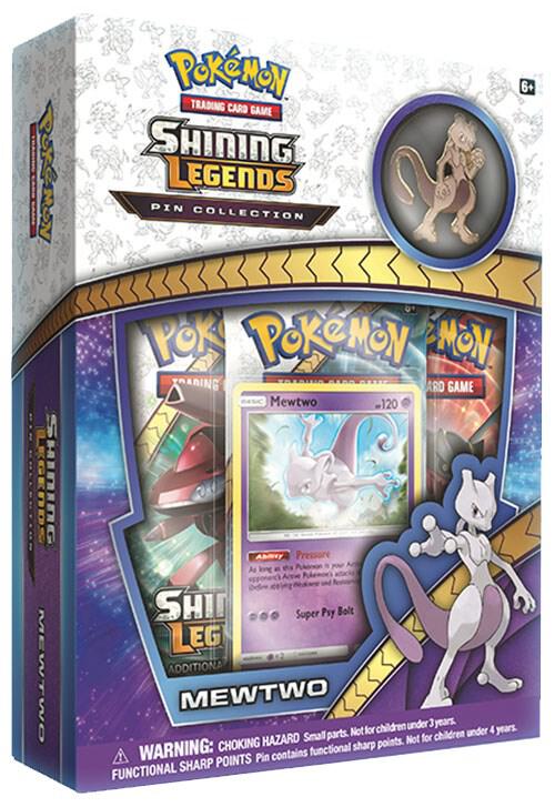 Shining Legends Pin Collection: Mewtwo sealed Pokémon TCG product