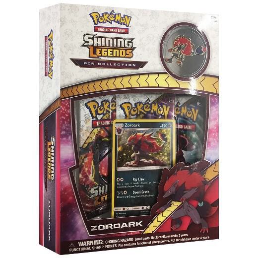 Shining Legends Pin Collection: Zoroark sealed Pokémon TCG product