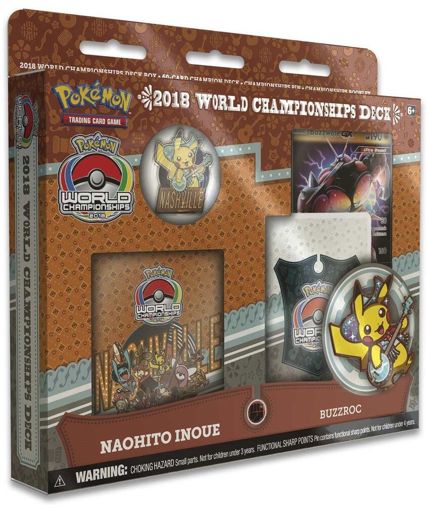 2018 World Championship Deck: Naohito Inoue (Buzzroc) sealed Pokémon TCG product