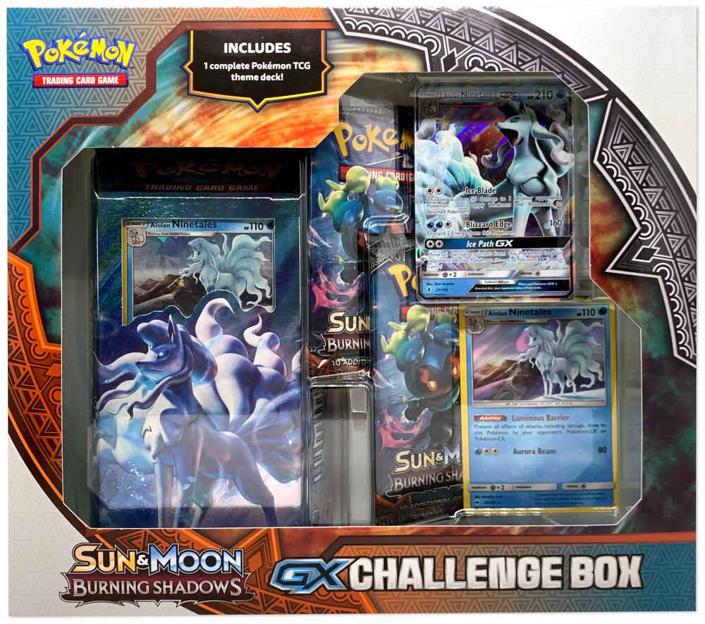 Alolan Ninetales GX Challenge Box sealed Pokémon TCG product