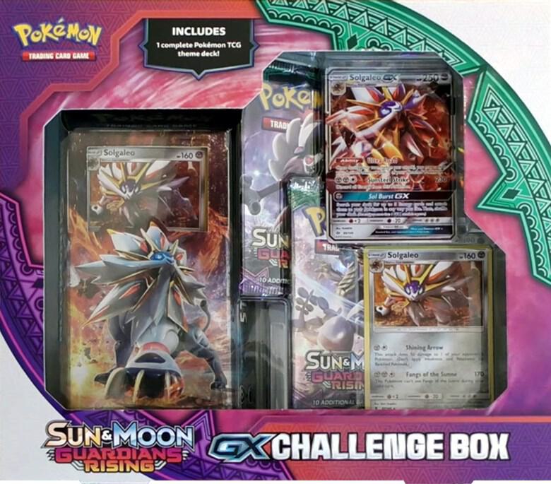 Solgaleo GX Challenge Box sealed Pokémon TCG product