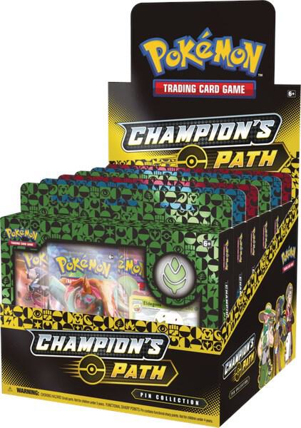 Champion's Path Pin Collection Display: Ballonlea, Spikemuth, & Hammerlocke Gyms