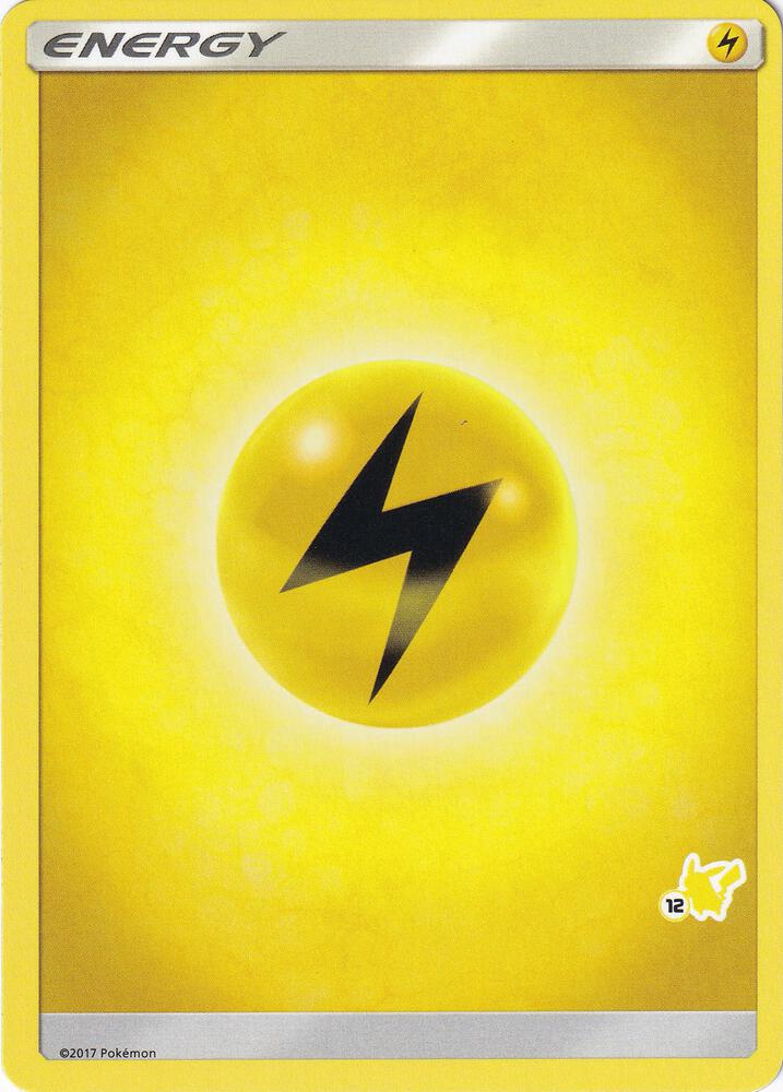 Lightning Energy (#12 Pikachu Stamped) sealed Pokémon TCG product