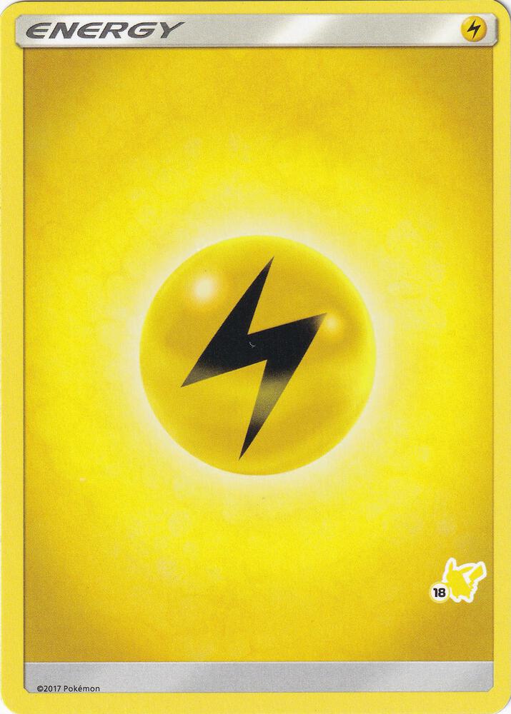 Lightning Energy (#18 Pikachu Stamped) sealed Pokémon TCG product
