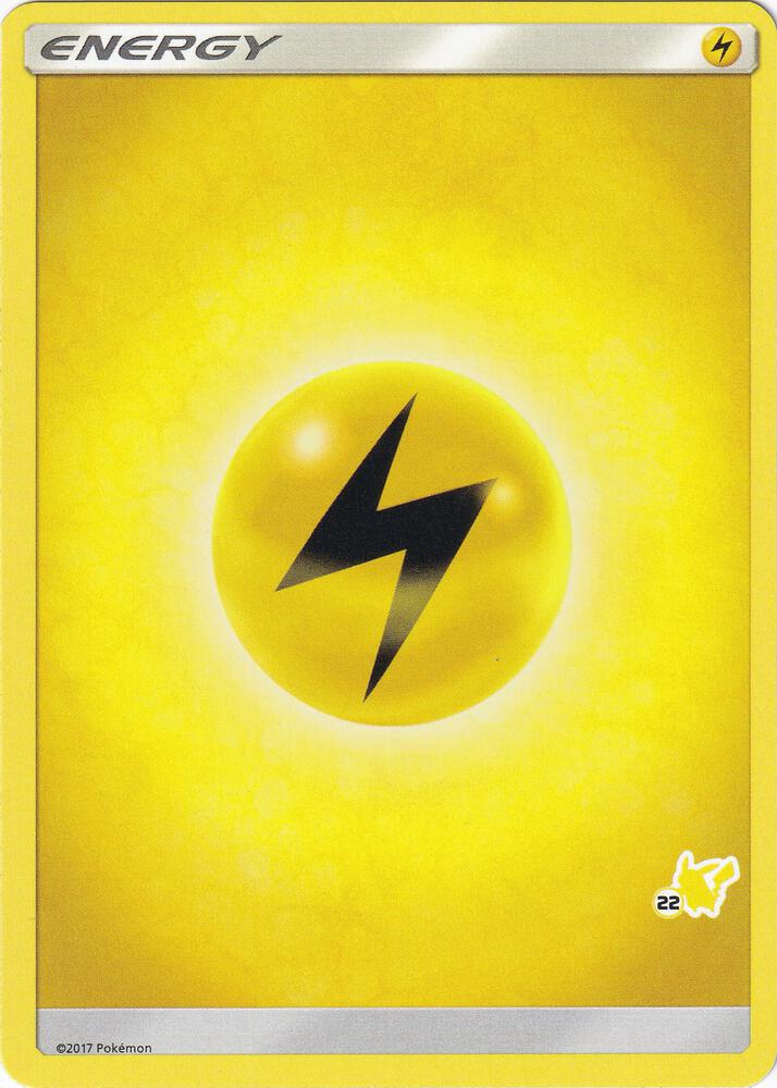 Lightning Energy (#22 Pikachu Stamped) sealed Pokémon TCG product