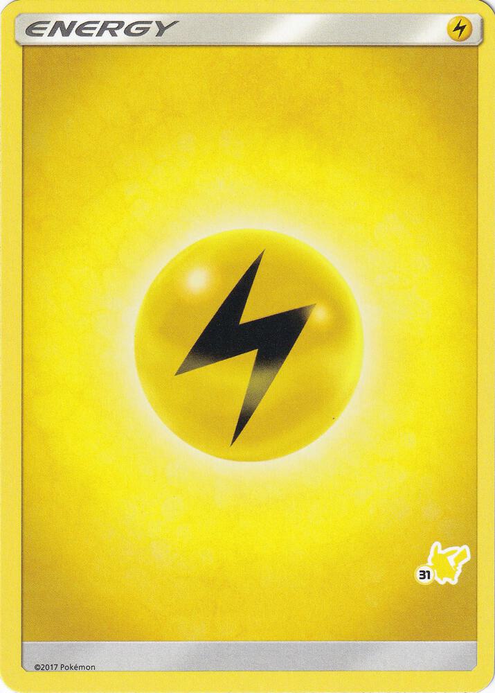 Lightning Energy (#31 Pikachu Stamped) sealed Pokémon TCG product
