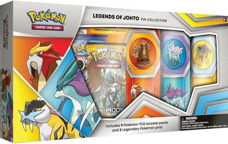 Legends of Johto Pin Collection sealed Pokémon TCG product