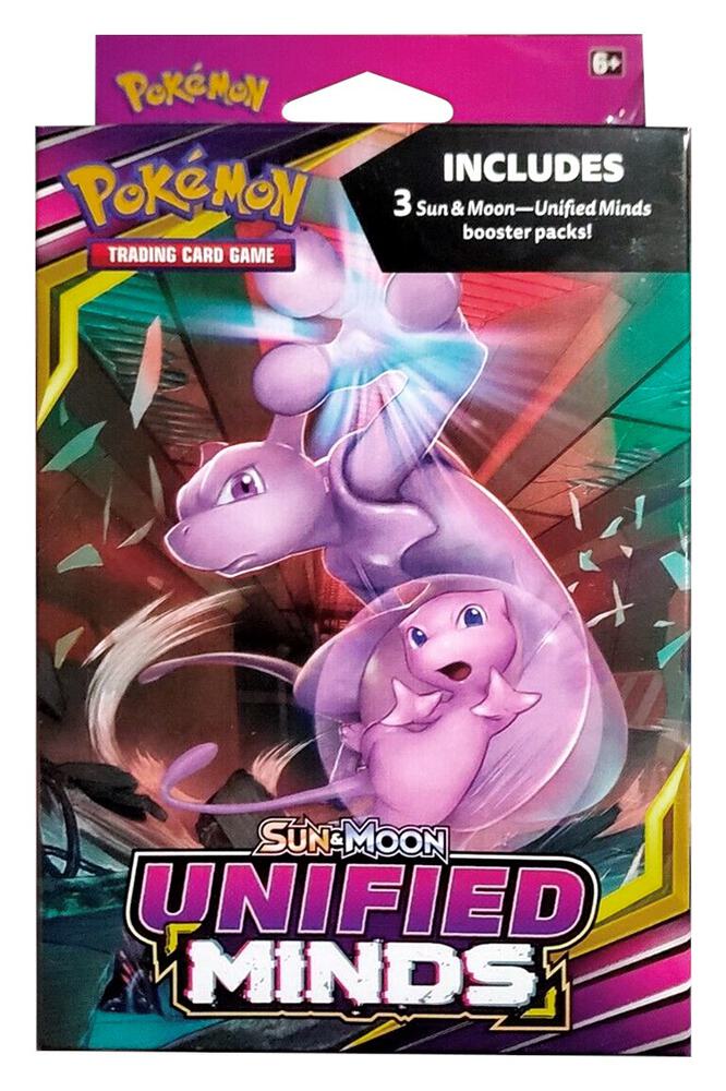 Unified Minds 3 Pack Hanger Box sealed Pokémon TCG product