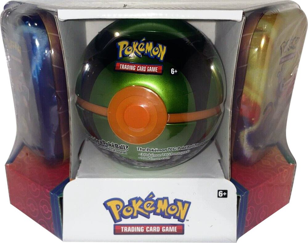 Pokemon - Poke Ball Tin + 2 Kanto Power Mini Tins - Dusk Ball sealed Pokémon TCG product