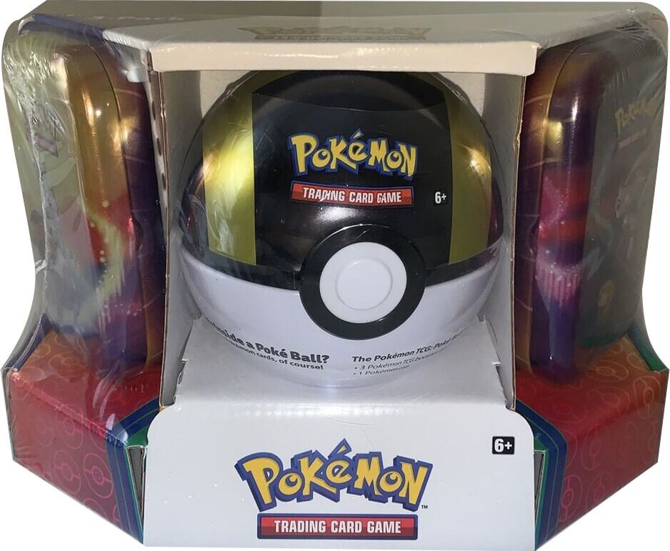 Pokemon - Poke Ball Tin + 2 Kanto Power Mini Tins - Ultra Ball sealed Pokémon TCG product
