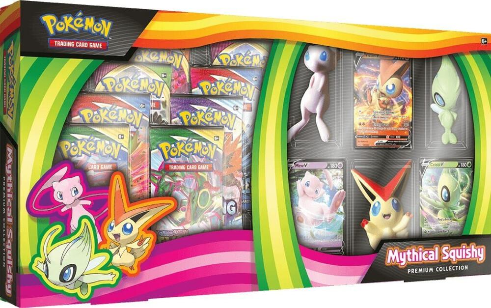 Mythical Squishy Premium Collection sealed Pokémon TCG product