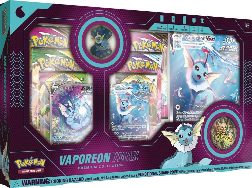 Vaporeon VMAX Premium Collection sealed Pokémon TCG product