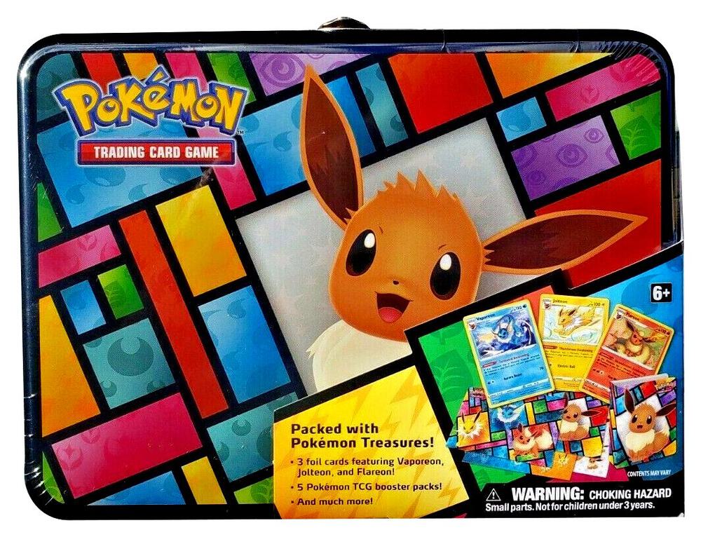 Eevee Pokemon Treasure Chest Tin sealed Pokémon TCG product