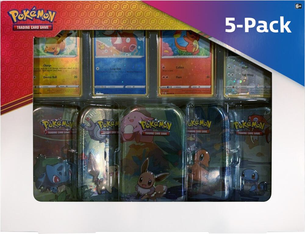 Kanto Friends Mini Tins 5-Pack sealed Pokémon TCG product